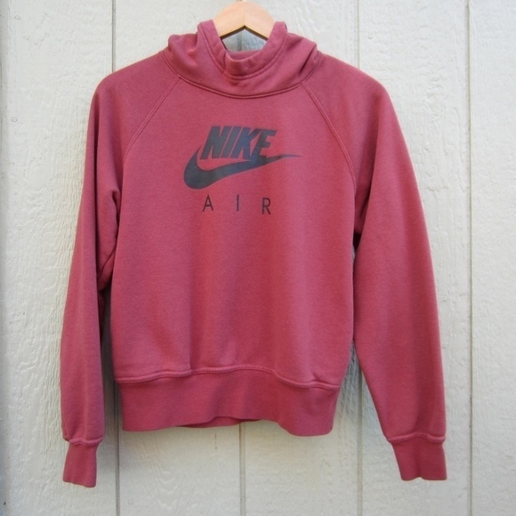 Nike Air Hoodie Women’s S  Red‎ /Pockets, Logo /Nike Air Spelled Out,Pullover - Picture 1 of 15